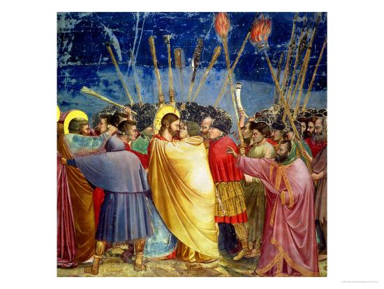 The Betrayal Of Christ Circa 1305 Giclee Print Giotto Di Bondone Art Com