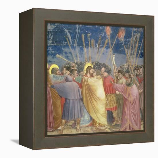 The Betrayal of Christ, circa 1305-Giotto di Bondone-Framed Premier Image Canvas