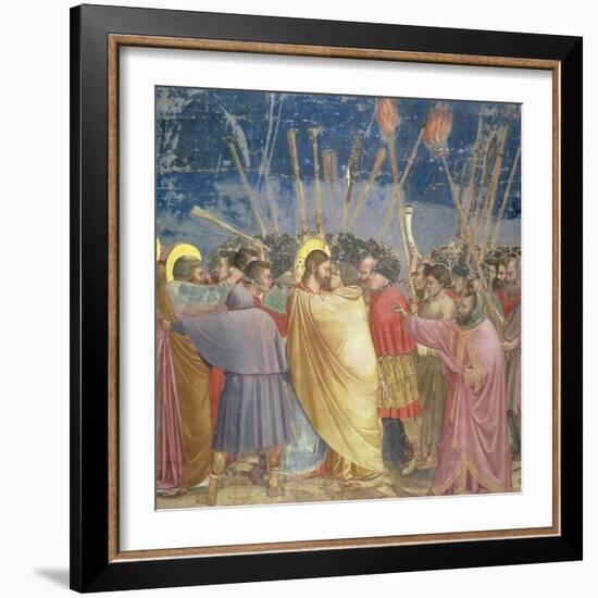 The Betrayal of Christ, circa 1305-Giotto di Bondone-Framed Giclee Print