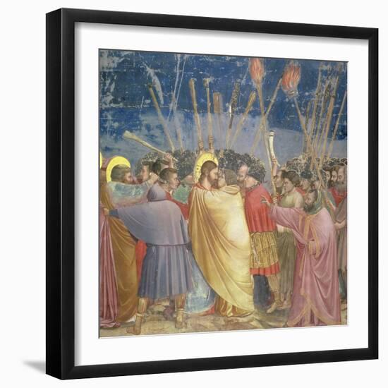 The Betrayal of Christ, circa 1305-Giotto di Bondone-Framed Giclee Print