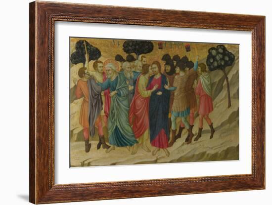 The Betrayal of Christ (From the Basilica of Santa Croce, Florenc), C. 1324-1325-Ugolino Di Nerio-Framed Giclee Print