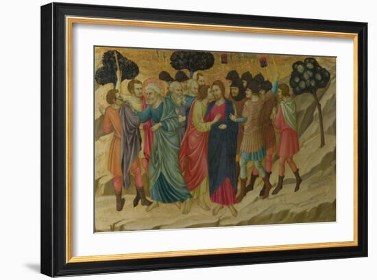 The Betrayal of Christ (From the Basilica of Santa Croce, Florenc), C. 1324-1325-Ugolino Di Nerio-Framed Giclee Print