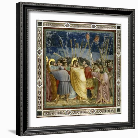 The Betrayal of Christ-Giotto di Bondone-Framed Giclee Print