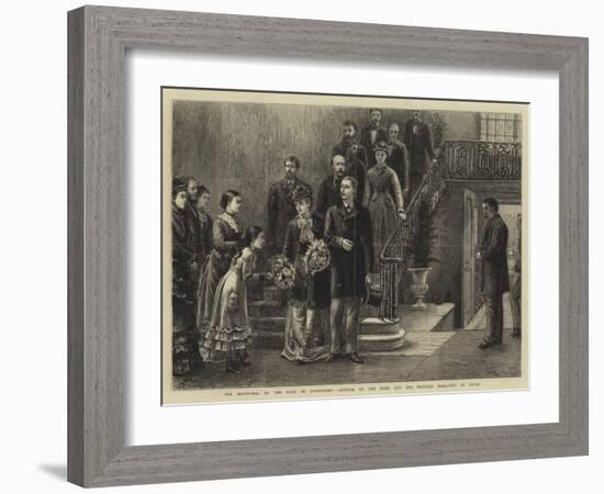 The Betrothal of the Duke of Connaught, Arrival of the Duke and the Princess Margaret at Dover-George Goodwin Kilburne-Framed Giclee Print