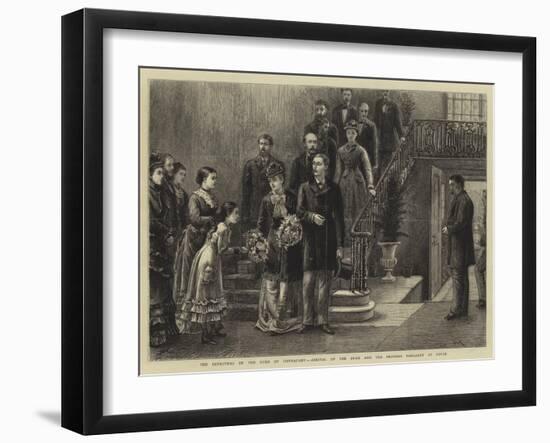 The Betrothal of the Duke of Connaught, Arrival of the Duke and the Princess Margaret at Dover-George Goodwin Kilburne-Framed Giclee Print