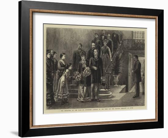 The Betrothal of the Duke of Connaught, Arrival of the Duke and the Princess Margaret at Dover-George Goodwin Kilburne-Framed Giclee Print