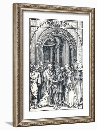 The Betrothal of the Virgin, 1506-Albrecht Dürer-Framed Giclee Print