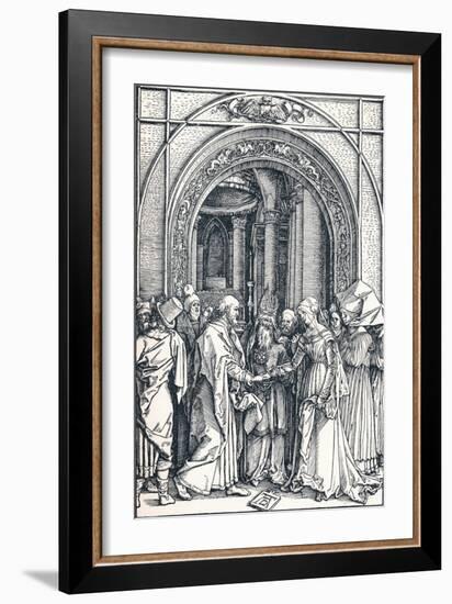 The Betrothal of the Virgin, 1506-Albrecht Dürer-Framed Giclee Print