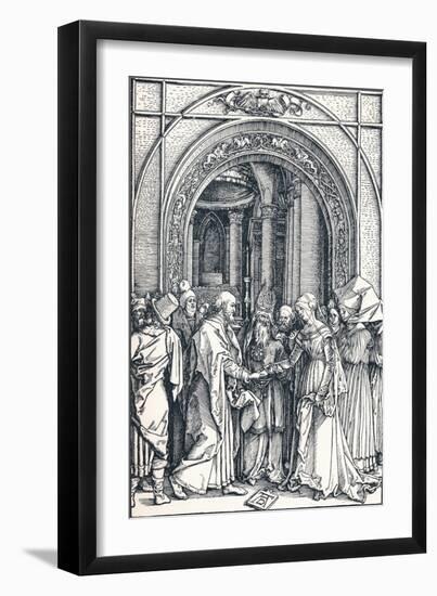The Betrothal of the Virgin, 1506-Albrecht Dürer-Framed Giclee Print