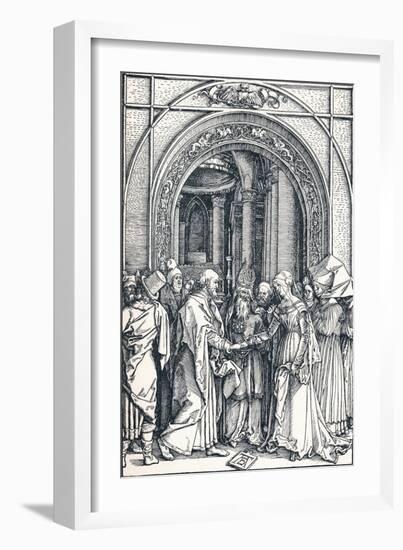 The Betrothal of the Virgin, 1506-Albrecht Dürer-Framed Giclee Print