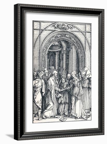 The Betrothal of the Virgin, 1506-Albrecht Dürer-Framed Giclee Print