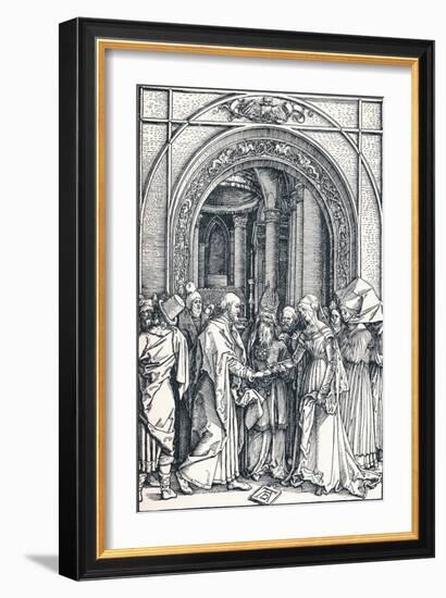 The Betrothal of the Virgin, 1506-Albrecht Dürer-Framed Giclee Print