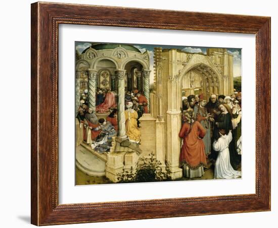 The Betrothal of the Virgin, ca. 1420-Robert Campin-Framed Giclee Print