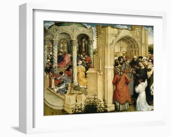 The Betrothal of the Virgin, ca. 1420-Robert Campin-Framed Giclee Print