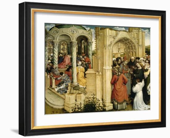 The Betrothal of the Virgin, ca. 1420-Robert Campin-Framed Giclee Print