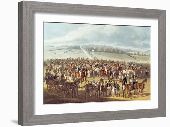 The Betting Post, Epsom, 1830-James Pollard-Framed Giclee Print