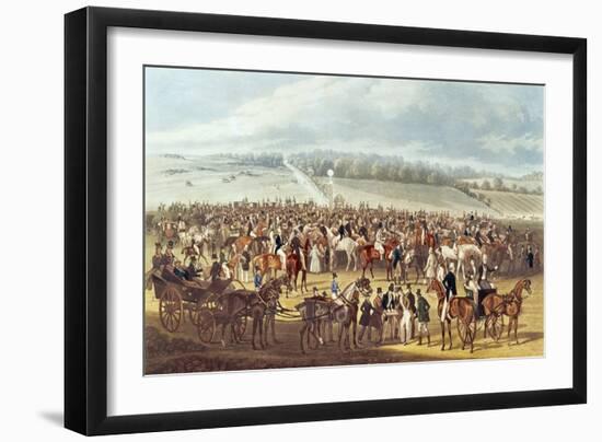 The Betting Post, Epsom, 1830-James Pollard-Framed Giclee Print