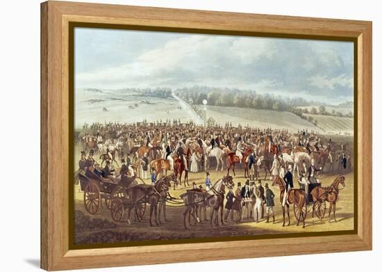 The Betting Post, Epsom, 1830-James Pollard-Framed Premier Image Canvas