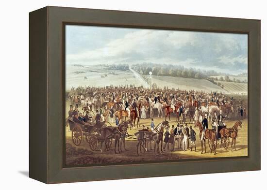 The Betting Post, Epsom, 1830-James Pollard-Framed Premier Image Canvas