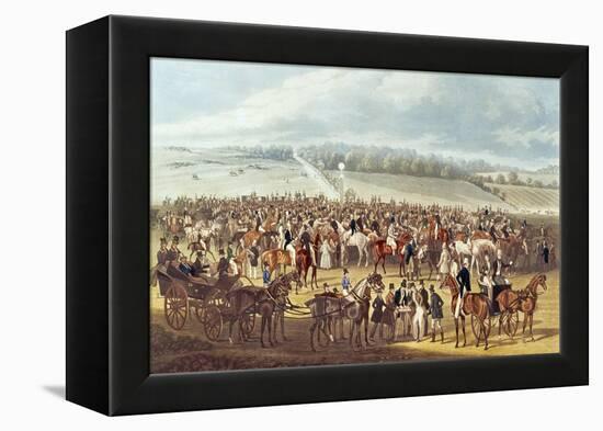 The Betting Post, Epsom, 1830-James Pollard-Framed Premier Image Canvas
