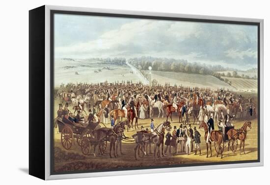 The Betting Post, Epsom, 1830-James Pollard-Framed Premier Image Canvas