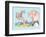 The BFG and Sophie-Quentin Blake-Framed Art Print