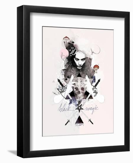 The Big Black Magic Scam-Mydeadpony-Framed Art Print