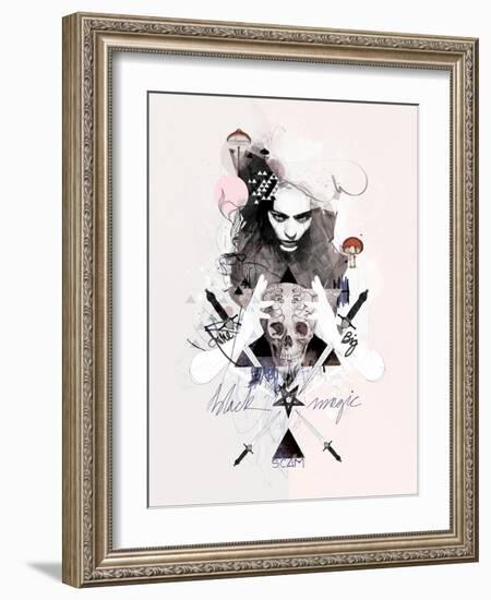 The Big Black Magic Scam-Mydeadpony-Framed Art Print