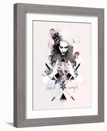 The Big Black Magic Scam-Mydeadpony-Framed Art Print