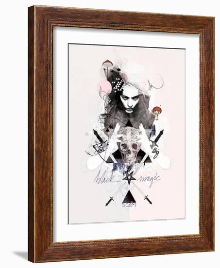 The Big Black Magic Scam-Mydeadpony-Framed Art Print