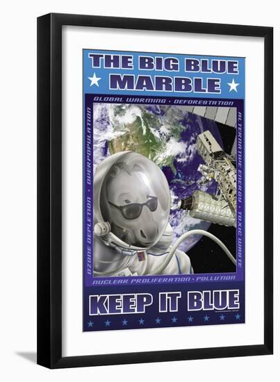 The Big Blue Marble-Richard Kelly-Framed Art Print