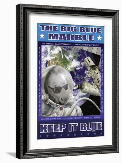 The Big Blue Marble-Richard Kelly-Framed Art Print