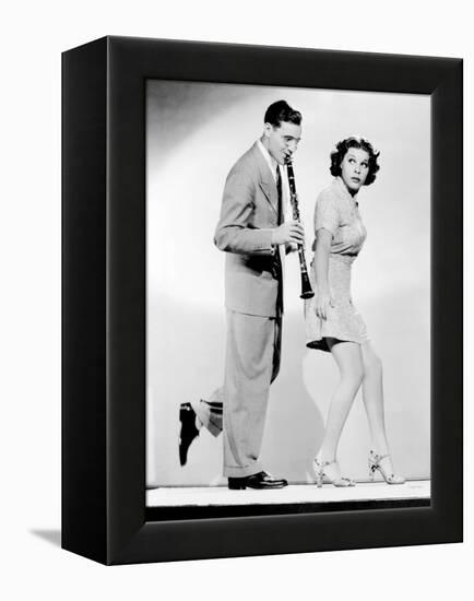 The Big Broadcast of 1937, from Left, Benny Goodman, Martha Raye, 1936-null-Framed Stretched Canvas