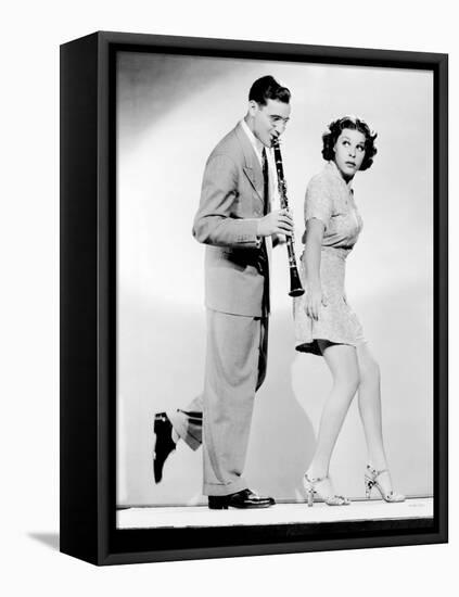 The Big Broadcast of 1937, from Left, Benny Goodman, Martha Raye, 1936-null-Framed Stretched Canvas