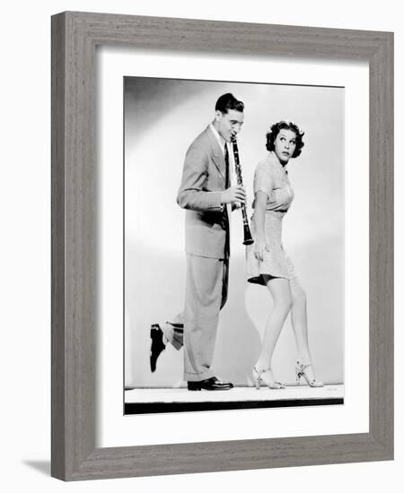 The Big Broadcast of 1937, from Left, Benny Goodman, Martha Raye, 1936-null-Framed Photo