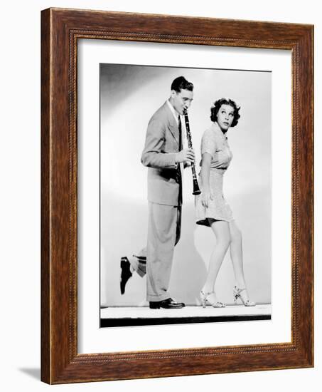 The Big Broadcast of 1937, from Left, Benny Goodman, Martha Raye, 1936-null-Framed Photo