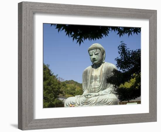 The Big Buddha Statue, Kamakura City, Kanagawa Prefecture, Japan-Christian Kober-Framed Photographic Print