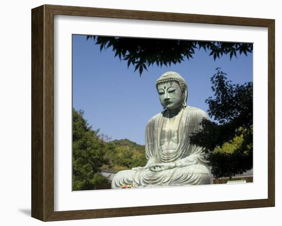 The Big Buddha Statue, Kamakura City, Kanagawa Prefecture, Japan-Christian Kober-Framed Photographic Print