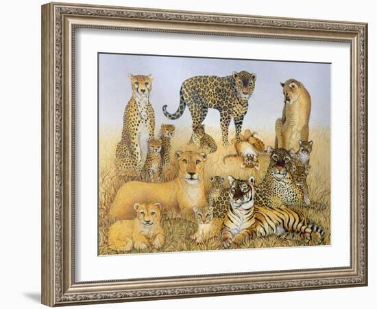 The Big Cats-Pat Scott-Framed Giclee Print