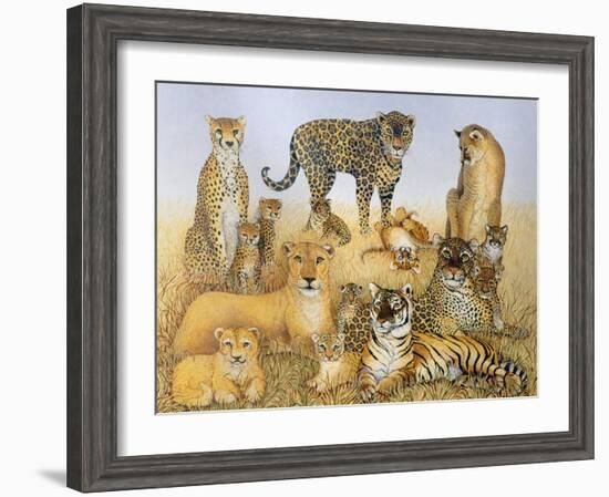 The Big Cats-Pat Scott-Framed Giclee Print