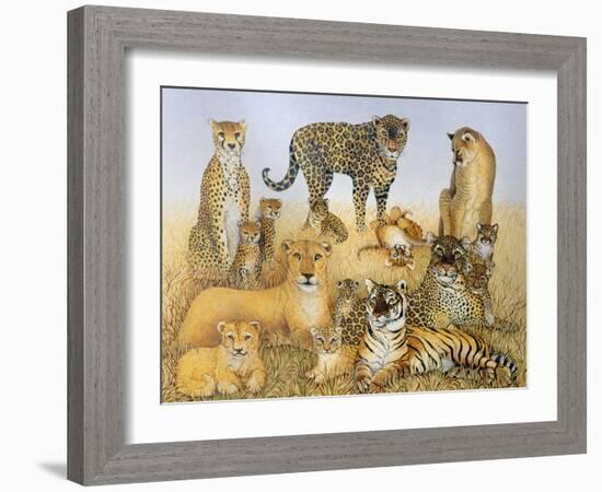 The Big Cats-Pat Scott-Framed Giclee Print