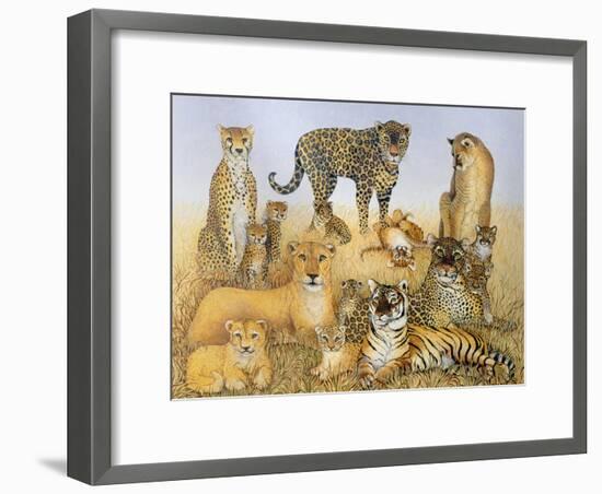 The Big Cats-Pat Scott-Framed Giclee Print