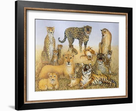 The Big Cats-Pat Scott-Framed Giclee Print