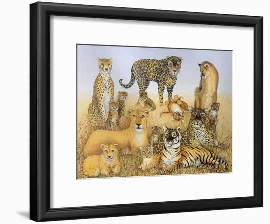 The Big Cats-Pat Scott-Framed Giclee Print