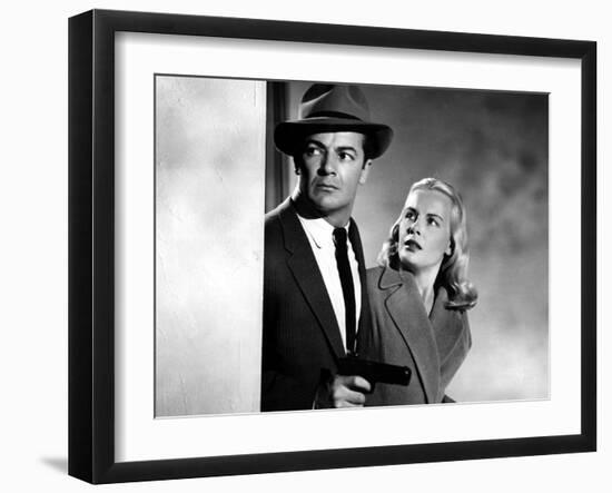 The Big Combo, Cornel Wilde, Jean Wallace, 1955-null-Framed Photo