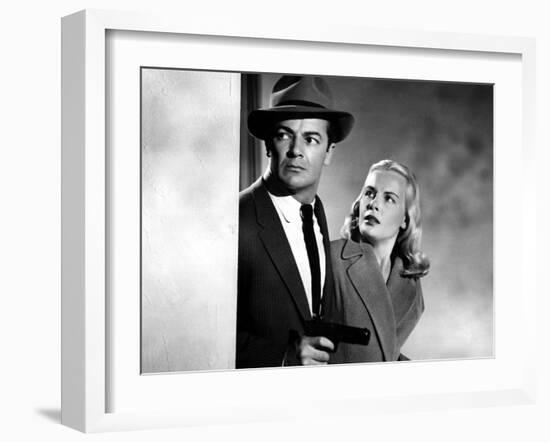 The Big Combo, Cornel Wilde, Jean Wallace, 1955-null-Framed Photo