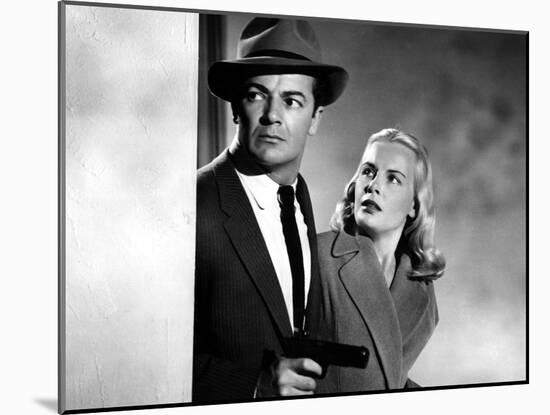 The Big Combo, Cornel Wilde, Jean Wallace, 1955-null-Mounted Photo