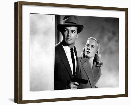 The Big Combo, Cornel Wilde, Jean Wallace, 1955-null-Framed Photo