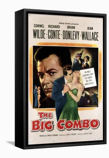 The Big Combo, Cornel Wilde, Richard Conte, Jean Wallace, 1955-null-Framed Stretched Canvas