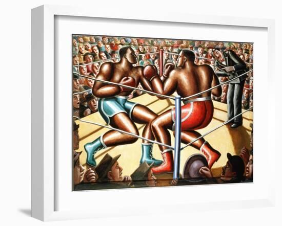 The Big Fight-PJ Crook-Framed Giclee Print